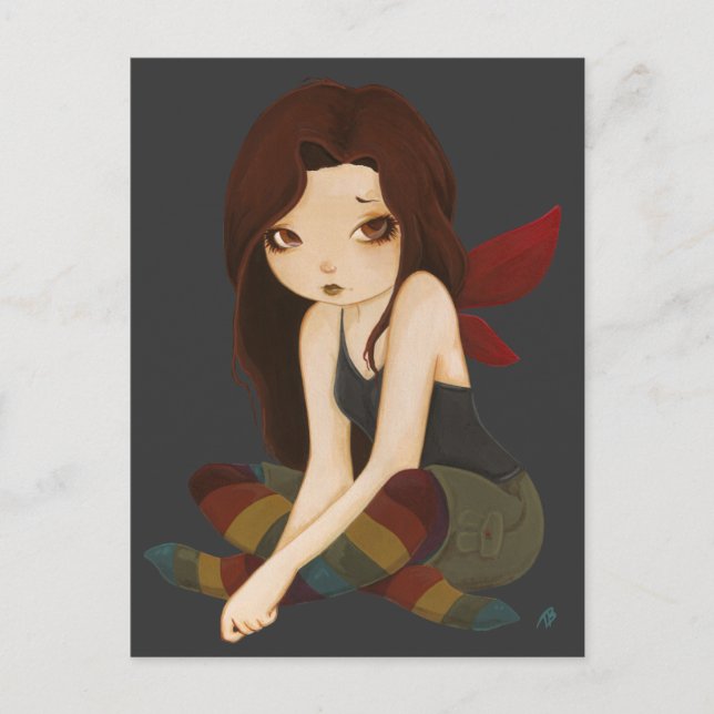 Rainbow Drear- sad fairy Postcard (Front)