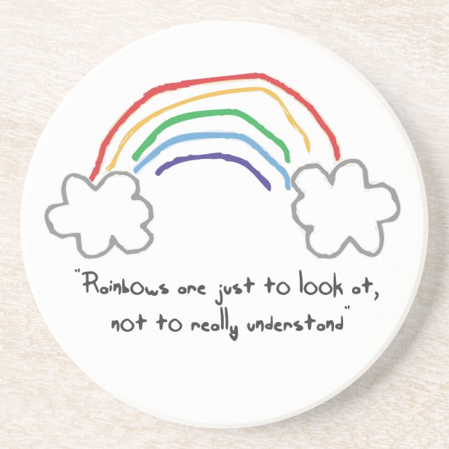 rainbow drink coaster (Front)