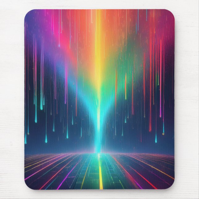 Rainbow Drip Trip Mouse Pad (Front)