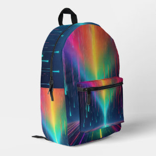 Rainbow Drip Trip Printed Backpack