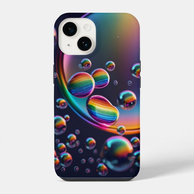 Rainbow Droplet Case-Mate iPhone Case (Back)