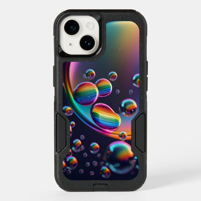 Rainbow Droplet Otterbox iPhone Case (Back)