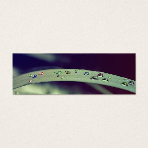 Customizable Rainbow Drops Bookmark Business Card