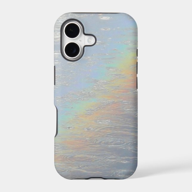 Rainbow drops iphone case (Back)