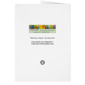 Rainbow Eclipse Fractal Art Card (Back)