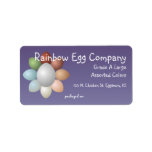 Rainbow Eggs Egg Carton Label