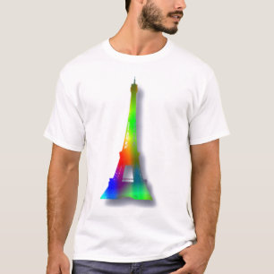 Rainbow Eiffel Tower T-Shirt