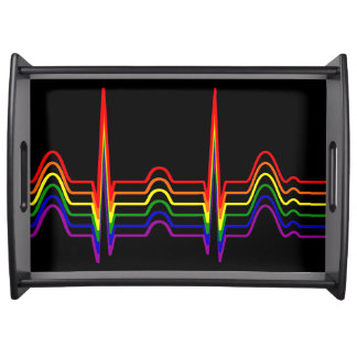 Rainbow EKG Bi-G Serving Tray