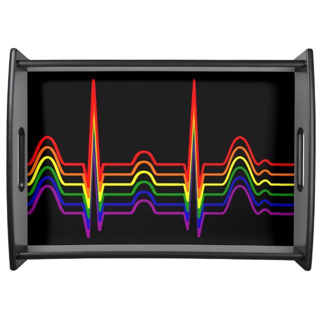 Rainbow EKG Bi-G Serving Tray (Front)
