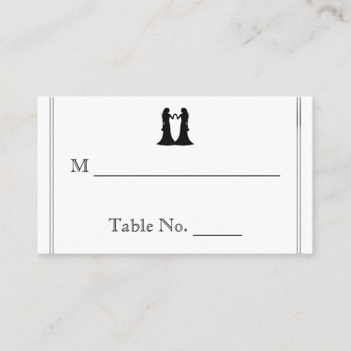 Rainbow Elegance Brides Wedding Place Cards Business Card Template