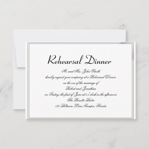 Rainbow Elegance Groom Wedding Rehearsal Custom Announcement
