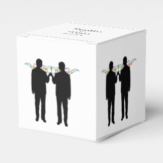Rainbow Elegance Grooms Wedding Favor Box