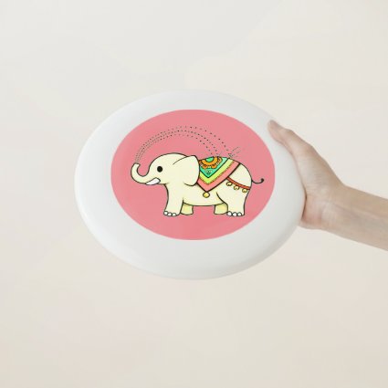 Rainbow Elephant Frisbee