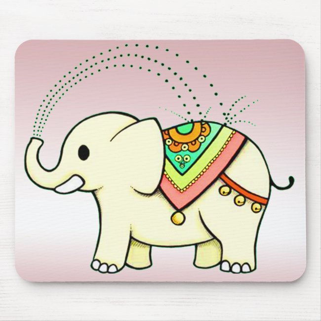 Rainbow Elephant Mousepad