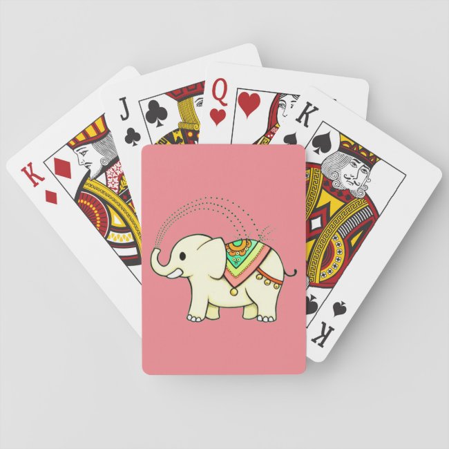 Rainbow Elephant Playing Cards