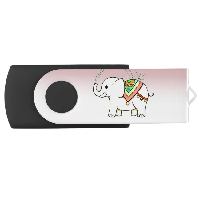 Rainbow Elephant USB Flash Drive