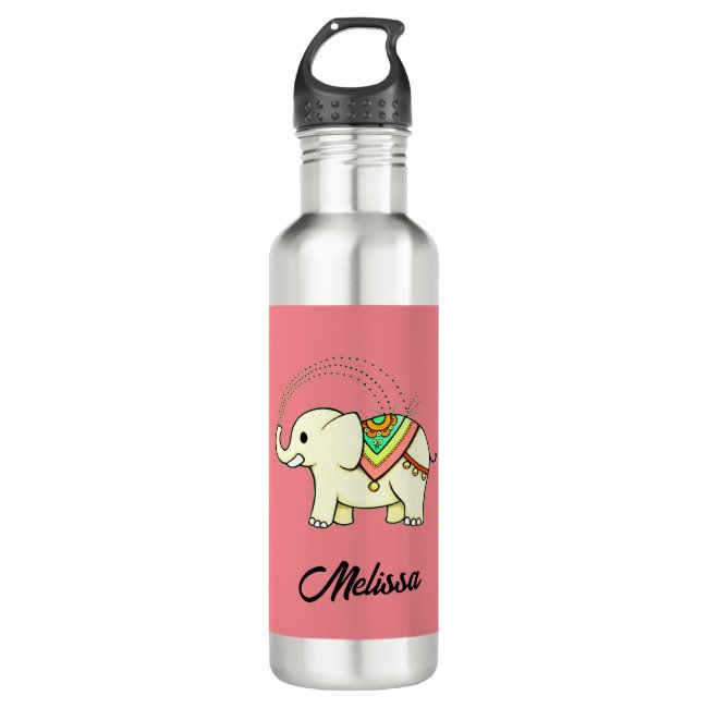 Rainbow Elephant Water Bottle