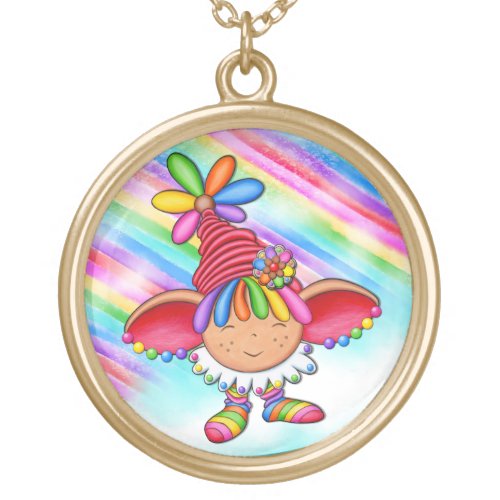 Rainbow Elf Muse _ Pride Gold Plated Necklace