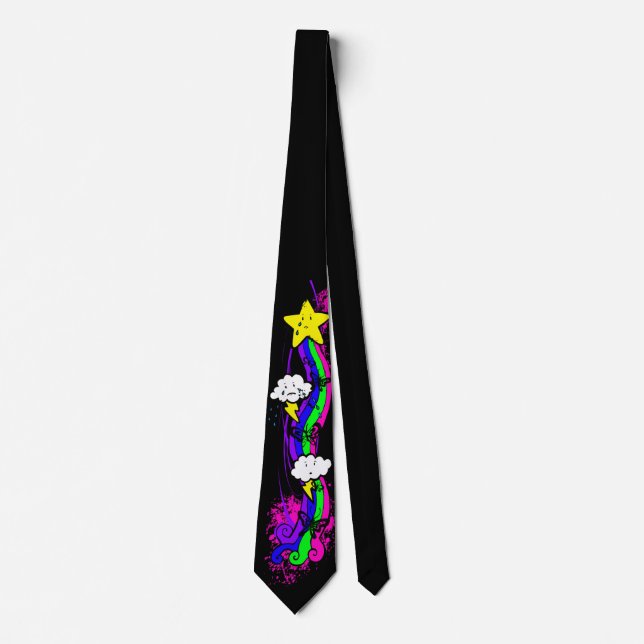 Rainbow Emo Grunge Tie (Front)