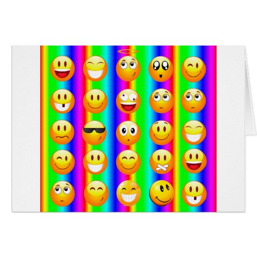 rainbow emoji cards (Front Horizontal)