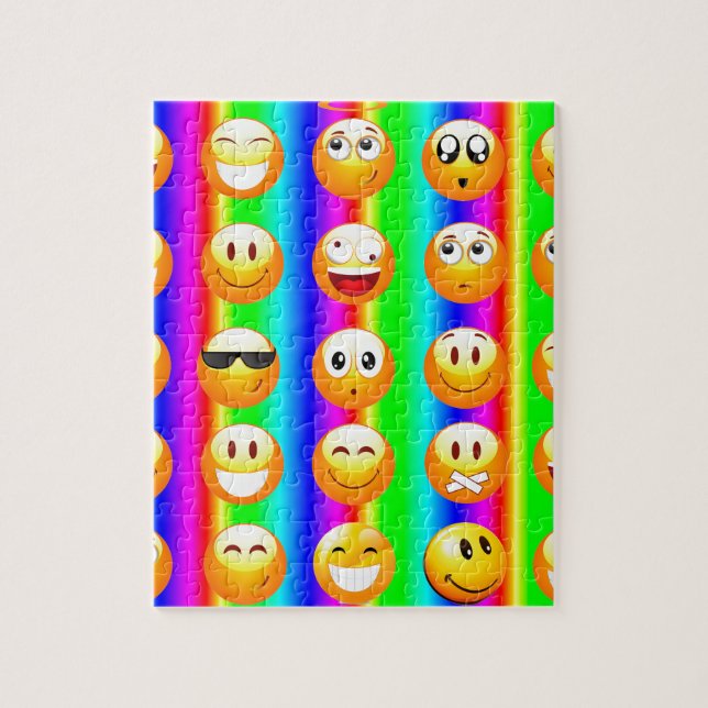 rainbow emoji jigsaw puzzle (Vertical)