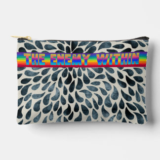 Rainbow Enemy Within zip up Cosmetic Bag