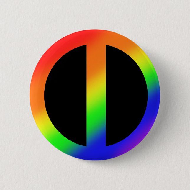 Rainbow Equality Button (Front)