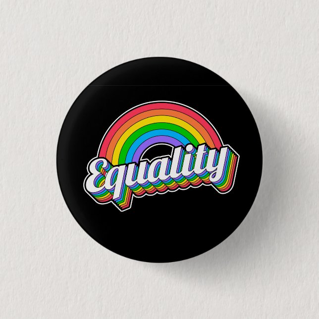 Rainbow Equality Button (Front)