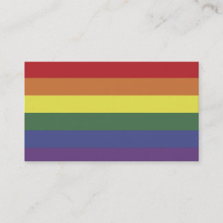 Rainbow Equality Pride Color Stripes Business Card