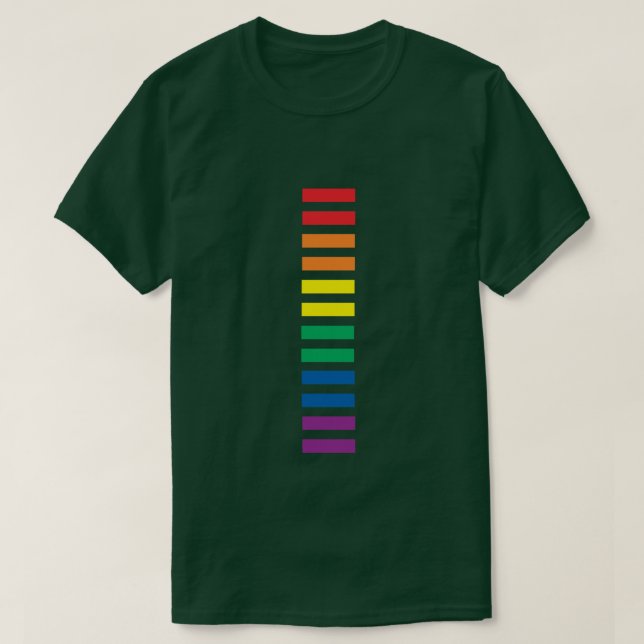 RAINBOW EQUALITY SIGN LGBTQI GAY LESBIAN PRIDE T-Shirt (Design Front)