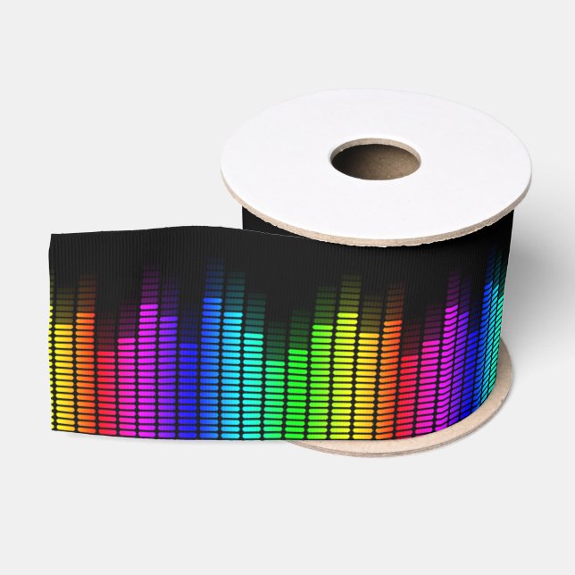 rainbow equalizer grosgrain ribbon (Spool)