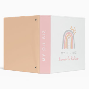 Rainbow Essential Oil Business 3 Ring Binder