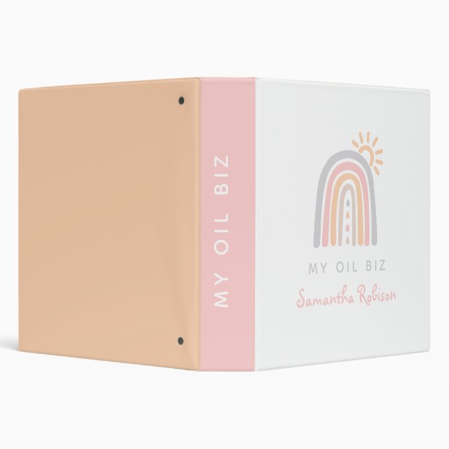 Rainbow Essential Oil Business 3 Ring Binder (Background)