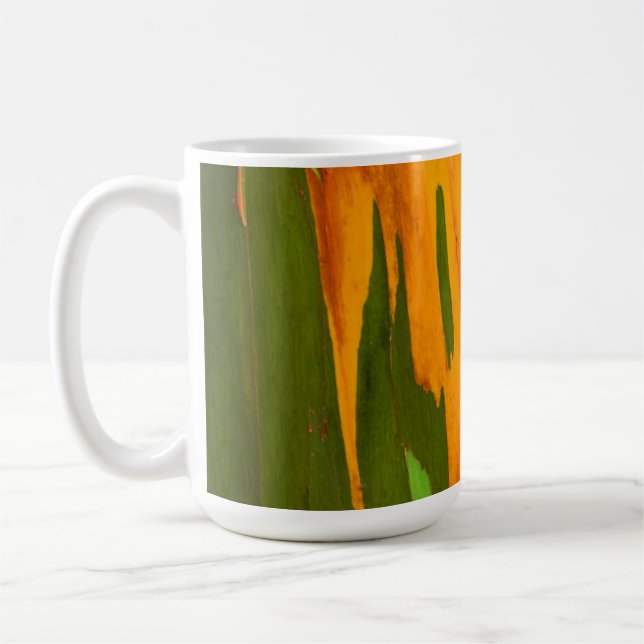 Rainbow Eucalyptus bark, Hawaii Coffee Mug (Left)