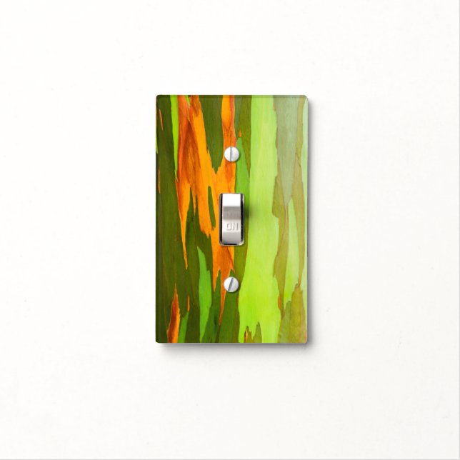 Rainbow Eucalyptus bark, Hawaii Light Switch Cover (In Situ)