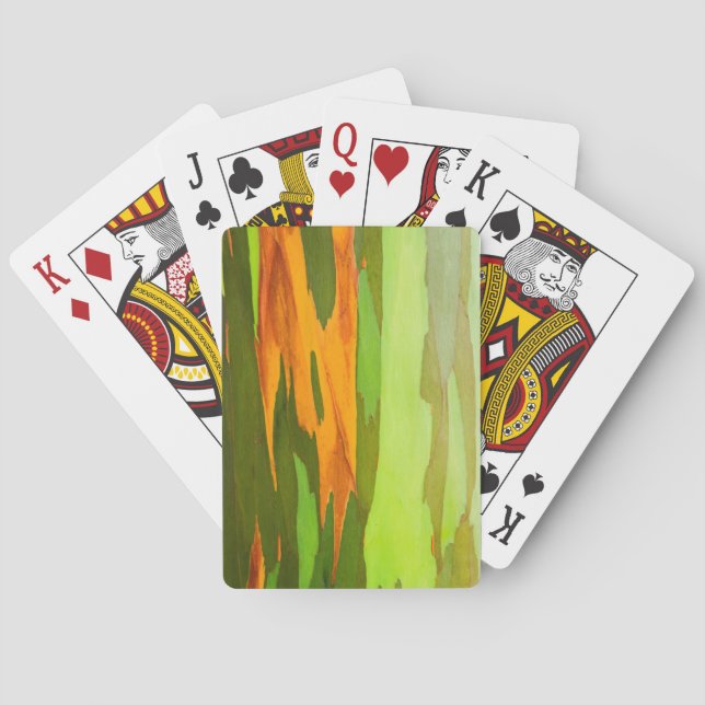 Rainbow Eucalyptus bark, Hawaii Poker Cards (Back)