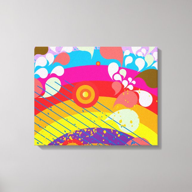 Rainbow Explosion Canvas Print (Front)