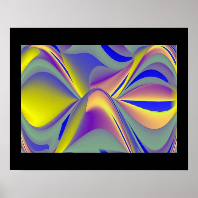 Rainbow Eye , Abstract 3D Art Poster (Front)