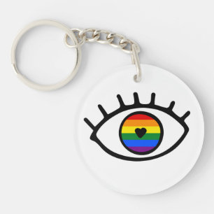 Rainbow Eye Keychain