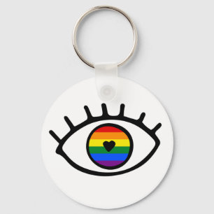 Rainbow Eye Keychain