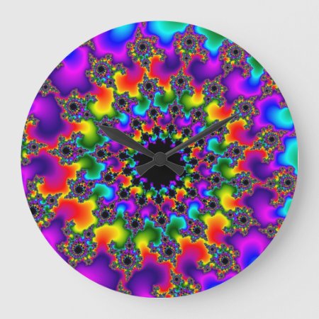 Rainbow Eye Large Clock
