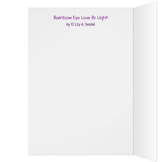 Rainbow Eye Love & Light (Inside (Left))