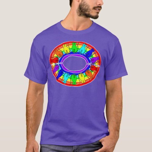 Rainbow Eye of Cats T_Shirt