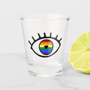 Rainbow Eye Shot Glass