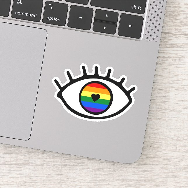 Rainbow Eye Sticker (Detail)