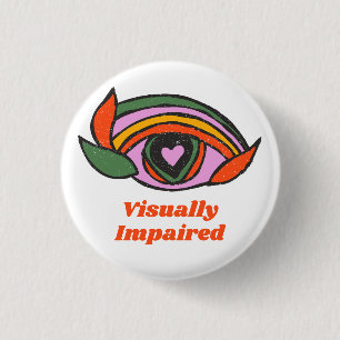 Rainbow Eye with personalization text Button