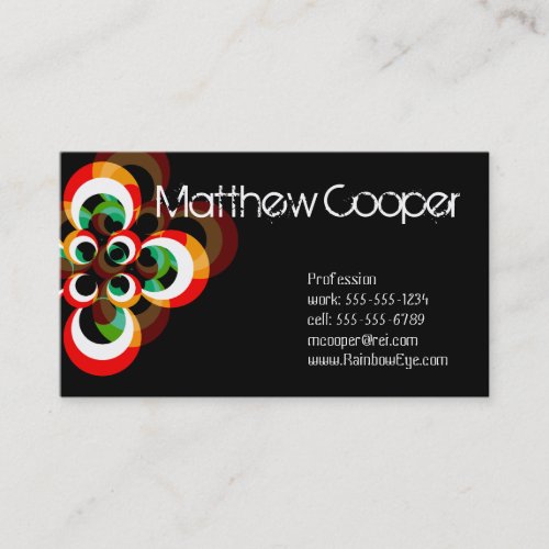Rainbow Eyes Business Cards