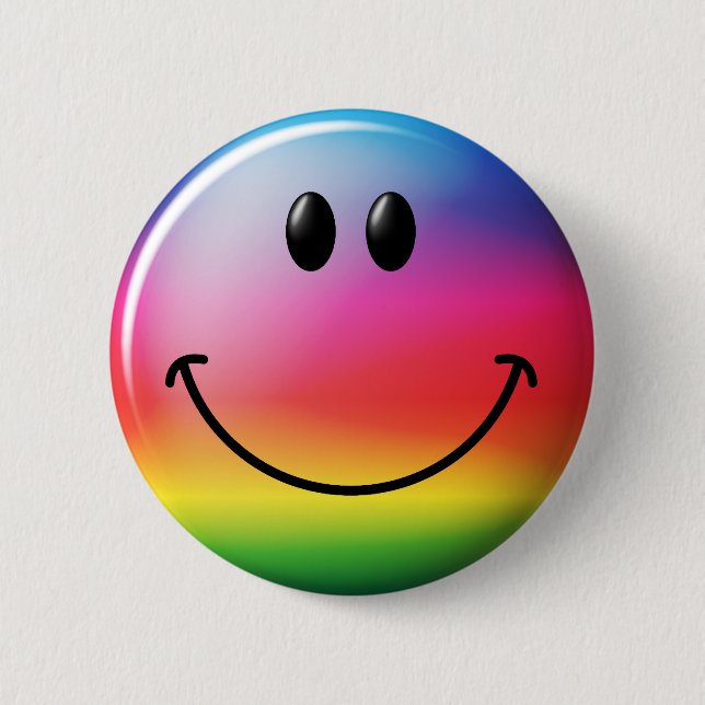 Rainbow Face Button (Front)