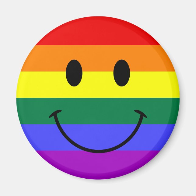 Rainbow Face Magnet (Front)