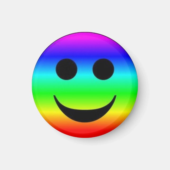 Rainbow Face/Magnet Magnet (Front)